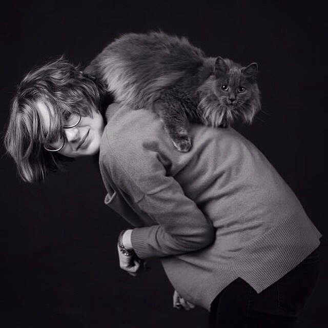 Динара и кошка Фарида