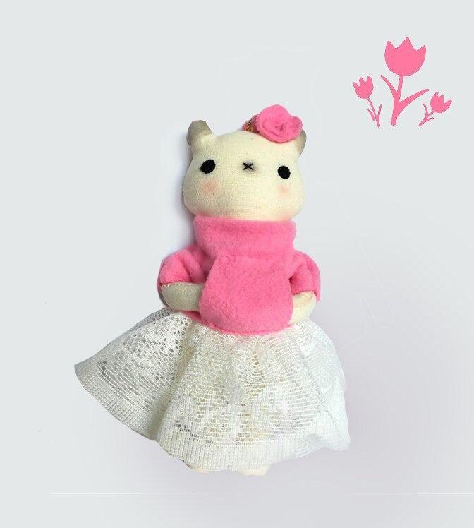 Игрушка ручной работы «Дама в розовом»